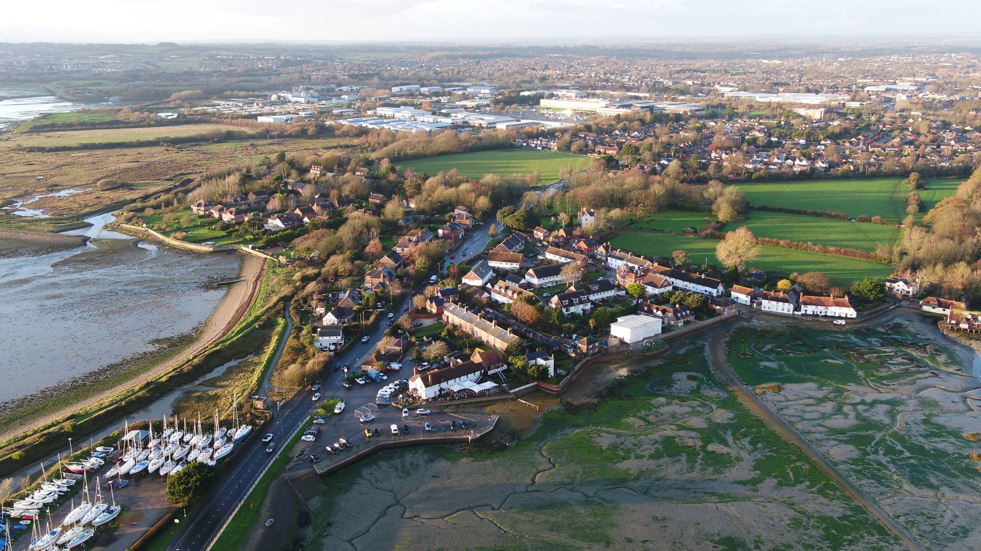 Langstone - drone view