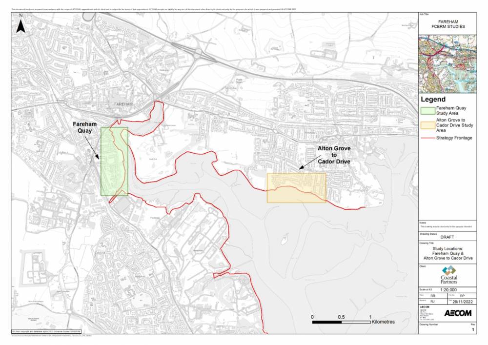 Fareham Quay to Cador Drive map